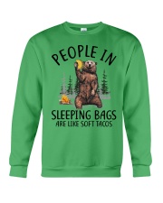 People in sleeping bags Crewneck Sweatshirt tile
