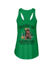 People in sleeping bags Ladies Flowy Tank tile