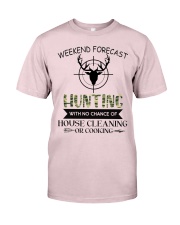 Weekend forecast hunting Premium Fit Mens Tee tile