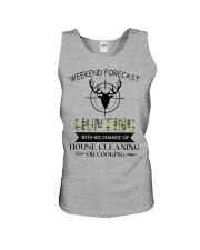 Weekend forecast hunting Unisex Tank tile