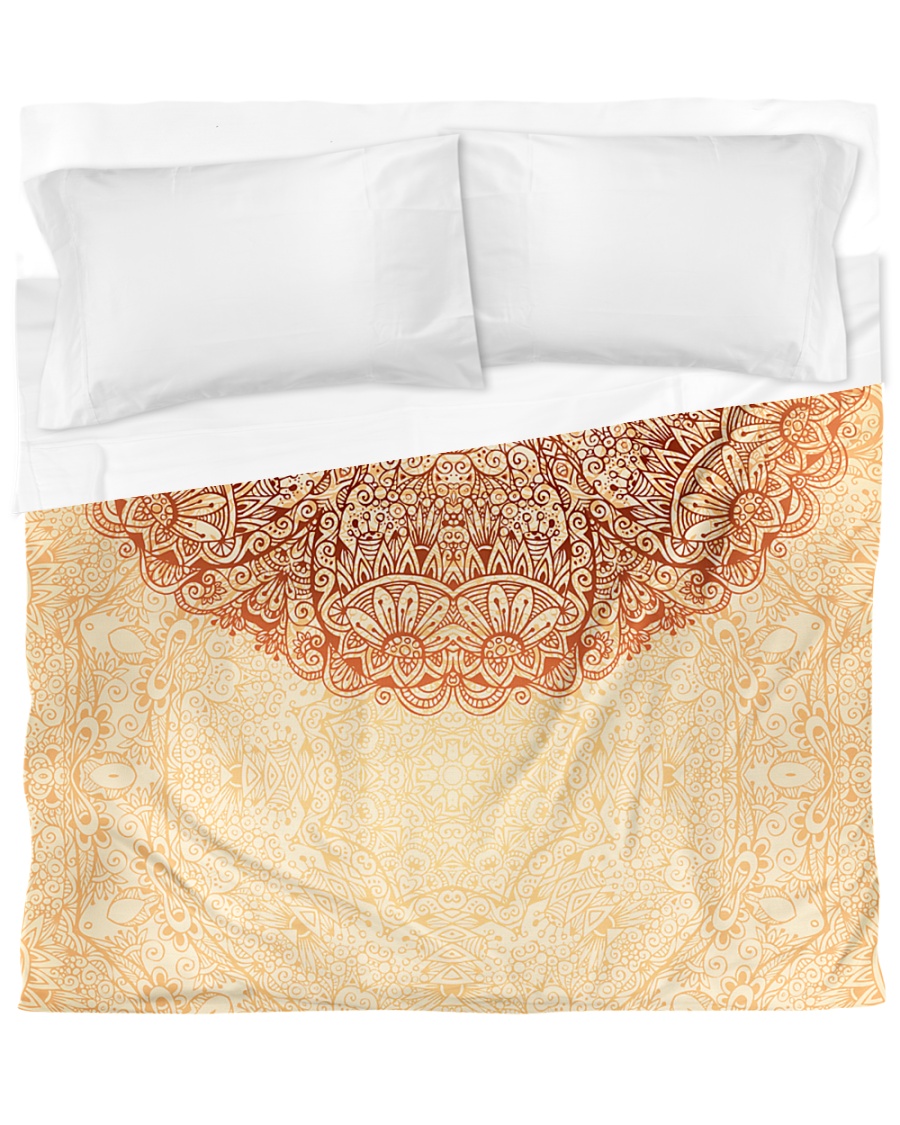 Esplendor Luxurious Mandala Mehndi Mystical Floral Duvet Cover - King