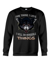 Love Wolf tee Crewneck Sweatshirt thumbnail