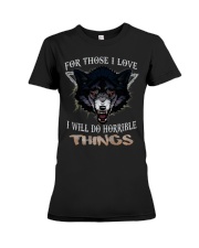 Love Wolf tee Premium Fit Ladies Tee thumbnail