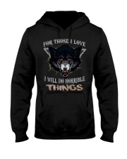 Love Wolf tee Hooded Sweatshirt thumbnail