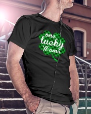 One lucky mama Classic T-Shirt lifestyle-mens-crewneck-front-5