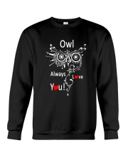 Owl Lovers gift T-Shirt Crewneck Sweatshirt thumbnail