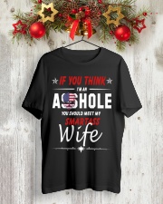 Smartass Wife Classic T-Shirt lifestyle-holiday-crewneck-front-2