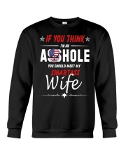 Smartass Wife Crewneck Sweatshirt thumbnail