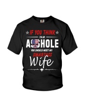 Smartass Wife Youth T-Shirt thumbnail