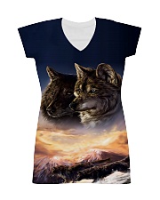 Two Wolf Art All-over Dress thumbnail