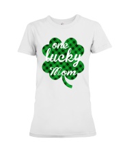 One lucky mom Premium Fit Ladies Tee thumbnail