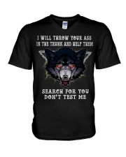 Don't test me V-Neck T-Shirt thumbnail