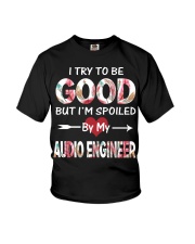 By my Audio engineer Youth T-Shirt thumbnail