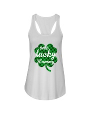 One lucky mommy Ladies Flowy Tank thumbnail
