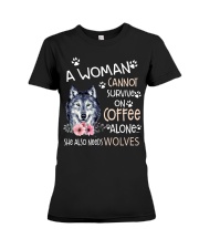 A Woman and Wolves Premium Fit Ladies Tee thumbnail