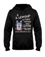 A Woman and Wolves Hooded Sweatshirt thumbnail