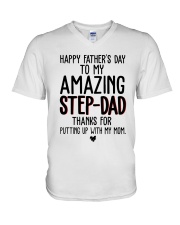 Happy Fathers Day V-Neck T-Shirt thumbnail
