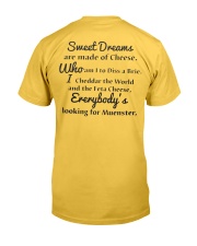 Sweet Dreams Are Made Of Cheese Who Am I To Diss A Brie Shirt Classic T-Shirt back