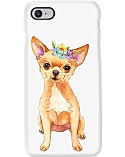 Floral Chihuahua Phone Case tile