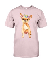Floral Chihuahua Premium Fit Mens Tee front
