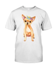 Floral Chihuahua Premium Fit Mens Tee tile