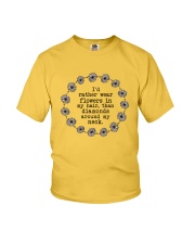 I'd rather wear flowers in my hair Youth T-Shirt thumbnail