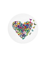 Butterfly Heart Circle Cutting Board front