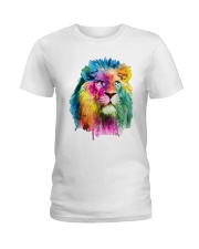 Running Paint Lion Ladies T-Shirt thumbnail