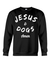 Jesus And Dogs Amen Funny Christian T Shirt Funny Crewneck Sweatshirt thumbnail