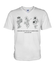 Consider How The Wild Flowers Grow V-Neck T-Shirt thumbnail