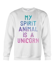 My Spirit Animal Is A Unicorn Crewneck Sweatshirt thumbnail