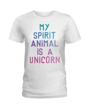 My Spirit Animal Is A Unicorn Ladies T-Shirt thumbnail