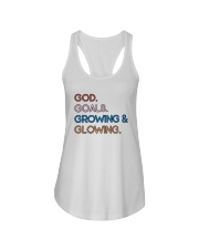 God - Goals - Growing And Glowing Ladies Flowy Tank thumbnail
