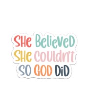So God Did Sticker - Single (Horizontal) thumbnail