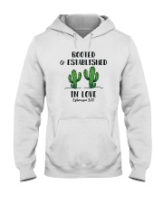 Rooted And Established In Love Hooded Sweatshirt thumbnail