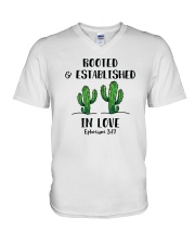 Rooted And Established In Love V-Neck T-Shirt thumbnail
