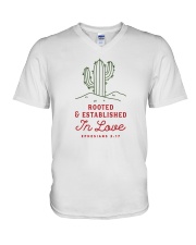 Rooted And Established In Love V-Neck T-Shirt thumbnail