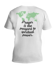 Prayer Is The Passport To Spiritual Power V-Neck T-Shirt thumbnail