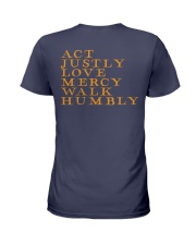 Act Justly Love Mercy Walk Humbly Ladies T-Shirt thumbnail
