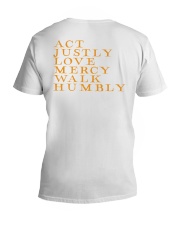 Act Justly Love Mercy Walk Humbly V-Neck T-Shirt thumbnail
