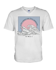 If The Oceans Roar Your Greatness - So Will I V-Neck T-Shirt thumbnail