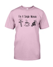 Cross Coffee And Cats Classic T-Shirt front