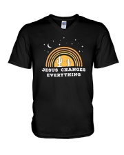 Jesus Changes Everything V-Neck T-Shirt thumbnail