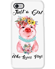 just a girl who loves pig Phone Case tile