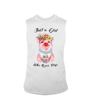 just a girl who loves pig Sleeveless Tee tile