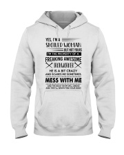 ironworker yes im a spoiled woman Hooded Sweatshirt tile