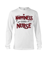 happiness is being a nurse Long Sleeve Tee tile