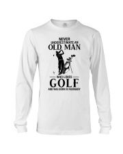 Never underestimate old man loves golf february Long Sleeve Tee tile