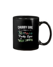 Chubby girl with tattoos pretty eyes and thick things Mug tile