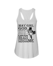 May girl god designed me created me Ladies Flowy Tank tile